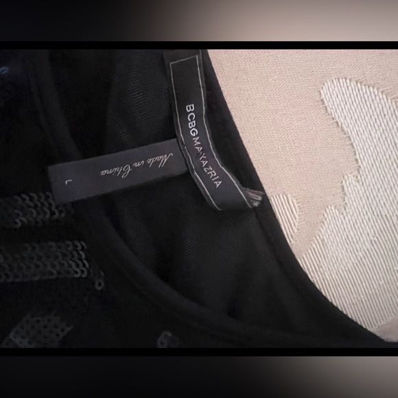 BCBGMaxAzria Black Patterned Mini Dress - Picture 5 of 7